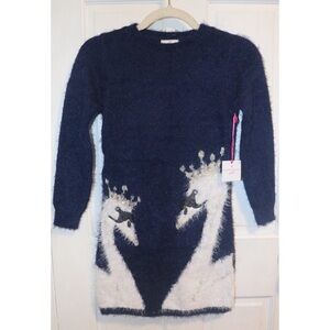 Laura Ashley girls Blue Swan Dress